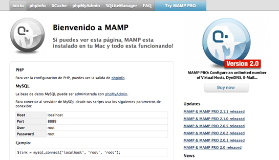 crear base de datos en nuestro servidor MAMP crear base de datos en nuestro servidor MAMP