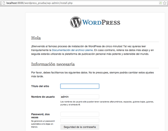 instalacion de wordpress en servidor local instalacion de wordpress en servidor local