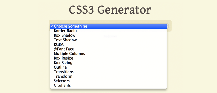 css3-generator CSS3 Generator