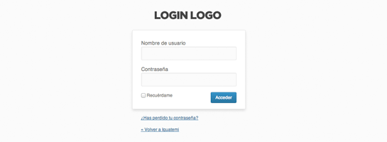 Añadir tu logotipo en pantalla de acceso a WordPress