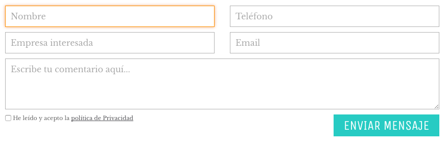 Eliminar o cambiar el borde de color de los input y textarea con foco