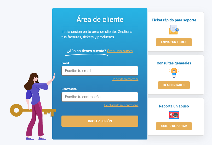 Crear una nueva cuenta con Raiola Networks