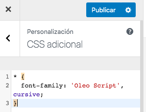 Añadir estilos CSS desde el panel de administración de WordPress